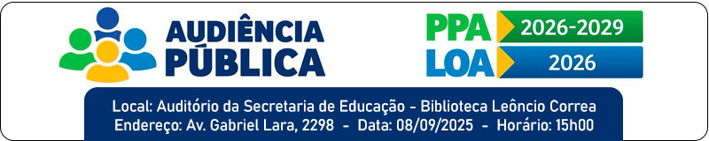 Audiência Pública PPA 2026-2029 e LOA 2026