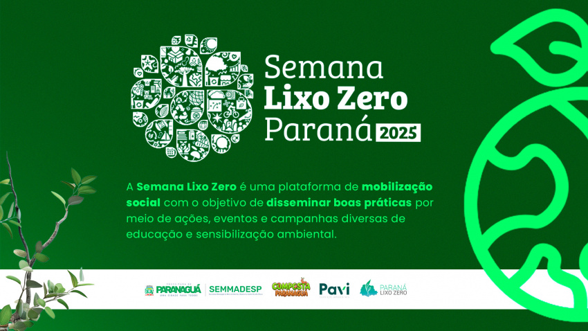 Paranaguá participa da Semana Paraná Lixo Zero com ações de educação ambiental e mobilização social
