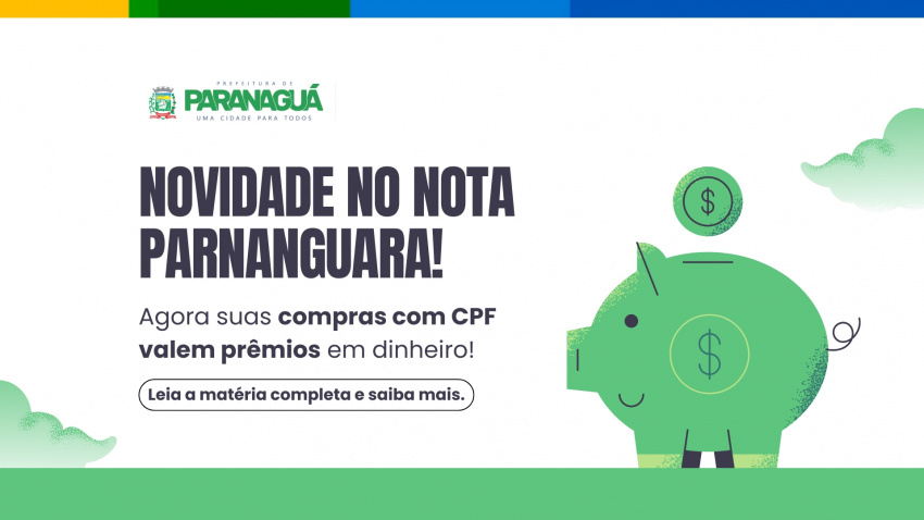 Novo Nota Parnanguara 2.0 já está em vigor e passa a premiar consumidores que compram no comércio local