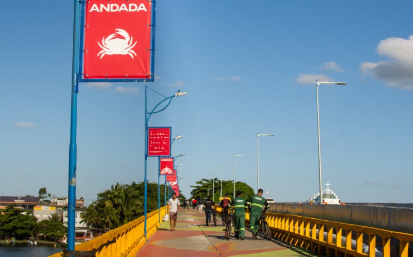 Passarela da Ilha dos Valadares será interditada para pintura em horários específicos